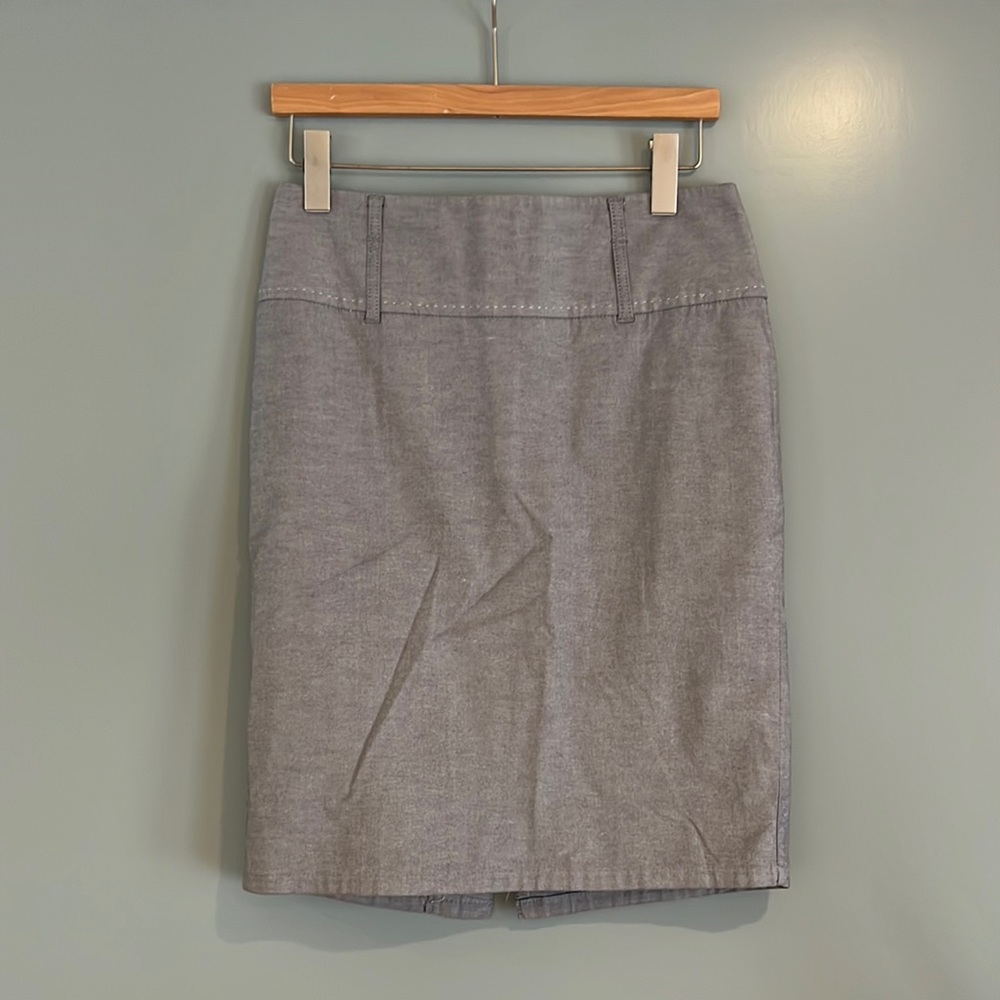 Smartset Gray High Waisted Pencil skirt
